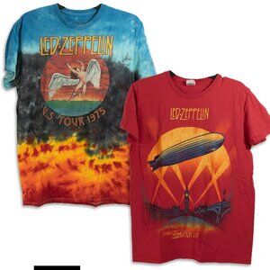 Led Zeppelin Graphic Tee Shirts 70s Style Tour Angel Nephilym Celebration Day